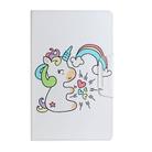For Samsung Galaxy Tab S6 Lite / P610 Painted Pattern Horizontal Flip Leather Case with Holder(Sideways Unicorn) - 2