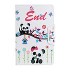 For Samsung Galaxy Tab S6 Lite / P610 Painted Pattern Horizontal Flip Leather Case with Holder(Panda) - 2