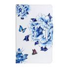 For Samsung Galaxy Tab A 8.0 (2019) / T290 Painted Pattern Horizontal Flip Leather Case with Holder(Blue and White Porcelain Butterfly) - 2