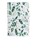 For Samsung Galaxy Tab A 8.0 (2019) / T290 Painted Pattern Horizontal Flip Leather Case with Holder(White Flower Leaves) - 2