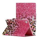 For Samsung Galaxy Tab A 8.4 (2020) / T307 Painted Pattern Horizontal Flip Leather Case with Holder(Leopard Powder Sand) - 1