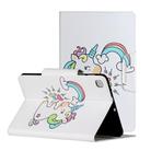 For Samsung Galaxy Tab A 8.4 (2020) / T307 Painted Pattern Horizontal Flip Leather Case with Holder(Sideways Unicorn) - 1