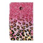 For Samsung Galaxy Tab A 8.0 (2018) / T387 Painted Pattern Horizontal Flip Leather Case with Holder(Leopard Powder Sand) - 3