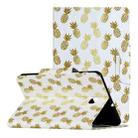 For Samsung Galaxy Tab A 8.0 (2018) / T387 Painted Pattern Horizontal Flip Leather Case with Holder(Pineapple) - 1