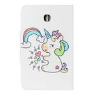 For Samsung Galaxy Tab A 8.0 (2018) / T387 Painted Pattern Horizontal Flip Leather Case with Holder(Sideways Unicorn) - 2