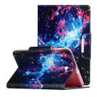 For Samsung Galaxy Tab A 8.0 (2018) / T387 Painted Pattern Horizontal Flip Leather Case with Holder(Starry Sky) - 1