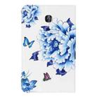 For Samsung Galaxy Tab A 8.0 (2018) / T387 Painted Pattern Horizontal Flip Leather Case with Holder(Blue and White Porcelain Butterfly) - 3