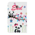For Samsung Galaxy Tab A 8.0 (2018) / T387 Painted Pattern Horizontal Flip Leather Case with Holder(Panda) - 2