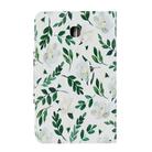 For Samsung Galaxy Tab A 8.0 (2018) / T387 Painted Pattern Horizontal Flip Leather Case with Holder(White Flower Leaves) - 2