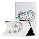 For Samsung Galaxy Tab A 10.1 (2019) / T510 / T515 Painted Pattern Horizontal Flip Leather Case with Holder(Sideways Unicorn) - 1