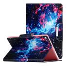 For Samsung Galaxy Tab A 10.1 (2019) / T510 / T515 Painted Pattern Horizontal Flip Leather Case with Holder(Starry Sky) - 1