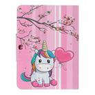 For Samsung Galaxy Tab 4 10.1 / T530 Painted Pattern Horizontal Flip Leather Case with Holder(Sakura Unicorn) - 3