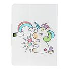 For Samsung Galaxy Tab 4 10.1 / T530 Painted Pattern Horizontal Flip Leather Case with Holder(Sideways Unicorn) - 3