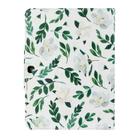 For Samsung Galaxy Tab 4 10.1 / T530 Painted Pattern Horizontal Flip Leather Case with Holder(White Flower Leaves) - 3