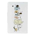 For Samsung Galaxy Tab E 9.6 / T560 Painted Pattern Horizontal Flip Leather Case with Holder(Cat Back View) - 3