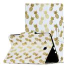 For Samsung Galaxy Tab E 9.6 / T560 Painted Pattern Horizontal Flip Leather Case with Holder(Pineapple) - 1