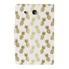 For Samsung Galaxy Tab E 9.6 / T560 Painted Pattern Horizontal Flip Leather Case with Holder(Pineapple) - 3