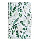 For Samsung Galaxy Tab E 9.6 / T560 Painted Pattern Horizontal Flip Leather Case with Holder(White Flower Leaves) - 2