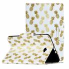 For Samsung Galaxy Tab A 10.1 (2016) / T580 Painted Pattern Horizontal Flip Leather Case with Holder(Pineapple) - 1