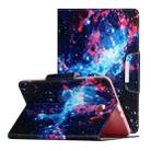 For Samsung Galaxy Tab A 10.1 (2016) / T580 Painted Pattern Horizontal Flip Leather Case with Holder(Starry Sky) - 1