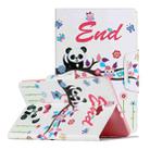 For Samsung Galaxy Tab A 10.1 (2016) / T580 Painted Pattern Horizontal Flip Leather Case with Holder(Panda) - 1