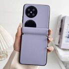 For Huawei P50 Pocket / Pocket 2 Integrated Magnetic Axis Solid Color Leather Texture Phone Case(Purple) - 2