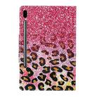For Samsung Galaxy Tab S6 / T860 Painted Pattern Horizontal Flip Leather Case with Holder(Leopard Powder Sand) - 2