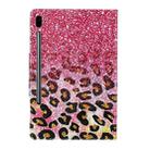 For Samsung Galaxy Tab S6 / T860 Painted Pattern Horizontal Flip Leather Case with Holder(Leopard Powder Sand) - 3