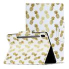 For Samsung Galaxy Tab S6 / T860 Painted Pattern Horizontal Flip Leather Case with Holder(Pineapple) - 1