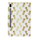 For Samsung Galaxy Tab S6 / T860 Painted Pattern Horizontal Flip Leather Case with Holder(Pineapple) - 3