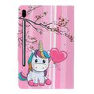 For Samsung Galaxy Tab S6 / T860 Painted Pattern Horizontal Flip Leather Case with Holder(Sakura Unicorn) - 3