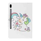 For Samsung Galaxy Tab S6 / T860 Painted Pattern Horizontal Flip Leather Case with Holder(Sideways Unicorn) - 3