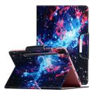 For Samsung Galaxy Tab S6 / T860 Painted Pattern Horizontal Flip Leather Case with Holder(Starry Sky) - 1