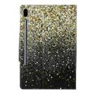 For Samsung Galaxy Tab S6 / T860 Painted Pattern Horizontal Flip Leather Case with Holder(Black and Yellow Sand) - 3