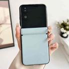 For Xiaomi Mix Flip Integrated Magnetic Axis Solid Color Leather Texture Phone Case(Blue) - 2