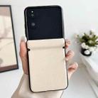 For Xiaomi Mix Flip Integrated Magnetic Axis Solid Color Leather Texture Phone Case(Beige) - 2