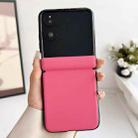 For Xiaomi Mix Flip Integrated Magnetic Axis Solid Color Leather Texture Phone Case(Rose Red) - 2