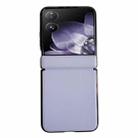 For Xiaomi Mix Flip Integrated Magnetic Axis Solid Color Leather Texture Phone Case(Purple) - 1