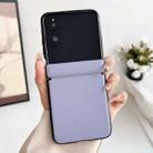 For Xiaomi Mix Flip Integrated Magnetic Axis Solid Color Leather Texture Phone Case(Purple) - 2