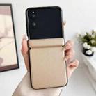 For Xiaomi Mix Flip Integrated Magnetic Axis Solid Color Leather Texture Phone Case(Gold) - 2