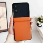 For Xiaomi Mix Flip Integrated Magnetic Axis Solid Color Leather Texture Phone Case(Orange) - 2