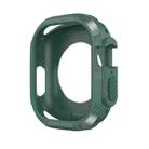 For Apple Watch 44mm Three-proof TPU Carbon Fiber Protective Case(Dark Green) - 1