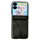 For Xiaomi Mix Flip Integrated Magnetic Axis Crazy Horse Texture Phone Case(Black) - 1