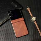 For Xiaomi Mix Flip Integrated Magnetic Axis Crazy Horse Texture Phone Case(Brown) - 2