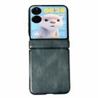 For Xiaomi Mix Flip Integrated Magnetic Axis Crazy Horse Texture Phone Case(Blue) - 1