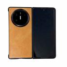 For Huawei Mate X6 Crazy Horse Texture PU + PC Phone Case(Orange) - 1