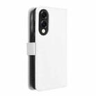 For Samsung Galaxy S25 Edge 5G Diamond Texture Leather Phone Case(White) - 3