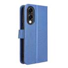 For Samsung Galaxy S25 Edge 5G Diamond Texture Leather Phone Case(Blue) - 3