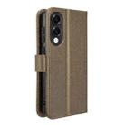 For Samsung Galaxy S25 Edge 5G Diamond Texture Leather Phone Case(Brown) - 3