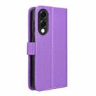 For Samsung Galaxy S25 Edge 5G Diamond Texture Leather Phone Case(Purple) - 3